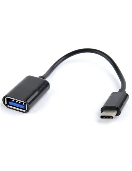 Adaptor Cablexpert A-OTG-CMAF2-01, USB Type-A (F)/USB Type-C, 0,2m, Negru