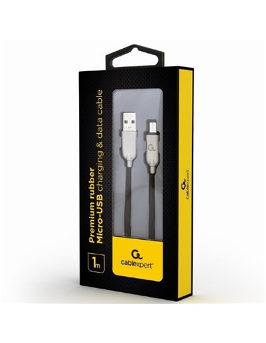 Cablu încărcare și sincronizare Cablexpert CC-USB2R-AMmBM-1M, USB Type-A/micro-USB, 1m, Negru