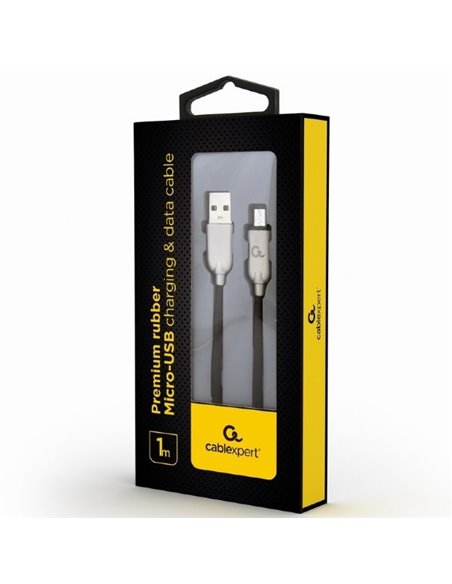 Cablu încărcare și sincronizare Cablexpert CC-USB2R-AMmBM-1M, USB Type-A/micro-USB, 1m, Negru