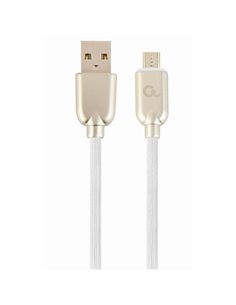Cablu încărcare și sincronizare Cablexpert CC-USB2R-AMmBM-1M-W, USB Type-A/micro-USB, 1m, Alb 2