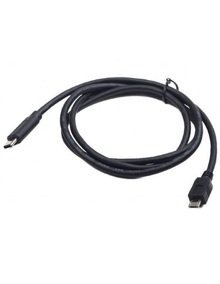 Cablu încărcare și sincronizare Cablexpert CCP-USB2-mBMCM-1M, Micro-USB/USB Type-C, 1m, Negru