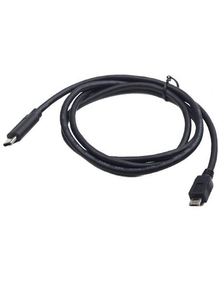Cablu încărcare și sincronizare Cablexpert CCP-USB2-mBMCM-6, USB Type-C/micro-USB, 1,8m, Negru