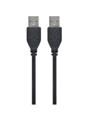 Adaptor USB Cablexpert CCP-USB2-AMAM-6, USB Type-A/USB Type-A, 1,8m, Negru