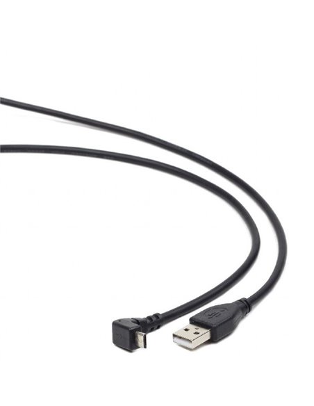 Cablu încărcare și sincronizare Cablexpert CCP-mUSB2-AMBM90-6, USB Type-A/micro-USB, 1,8m, Negru