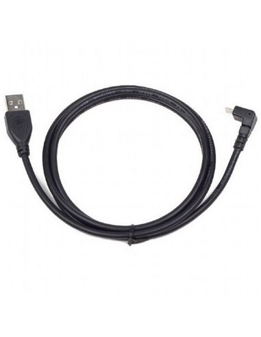 Cablu încărcare și sincronizare Cablexpert CCP-mUSB2-AMBM90-6, USB Type-A/micro-USB, 1,8m, Negru