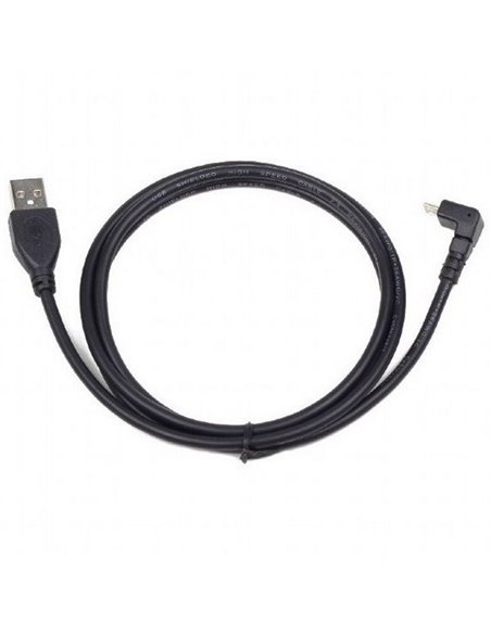 Cablu încărcare și sincronizare Cablexpert CCP-mUSB2-AMBM90-6, USB Type-A/micro-USB, 1,8m, Negru