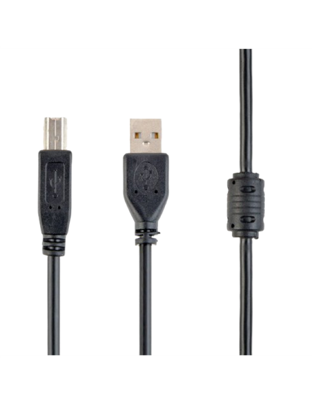 Коммуникационный кабель Gembird CCF-USB2-AMBM-6, USB Type-A/USB Type-B, 1,8м, Чёрный