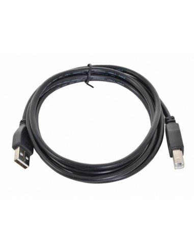 Коммуникационный кабель Gembird CCF-USB2-AMBM-6, USB Type-A/USB Type-B, 1,8м, Чёрный