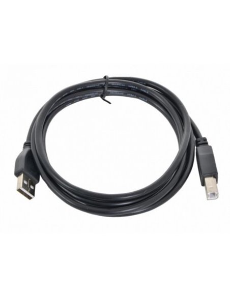 Коммуникационный кабель Gembird CCF-USB2-AMBM-6, USB Type-A/USB Type-B, 1,8м, Чёрный