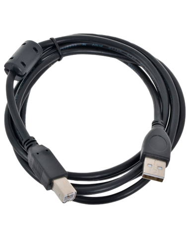 Коммуникационный кабель Gembird CCF-USB2-AMBM-6, USB Type-A/USB Type-B, 1,8м, Чёрный