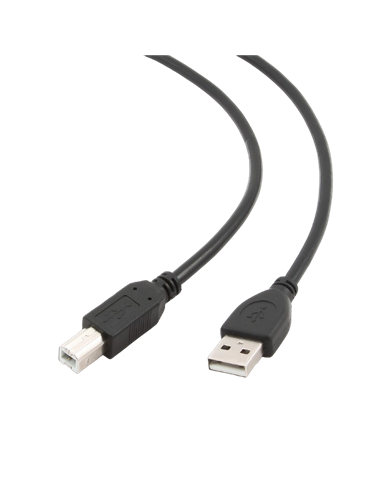 Коммуникационный кабель Cablexpert CCP-USB2-AMBM-6, USB Type-A/USB Type-B, 1,8м, Чёрный