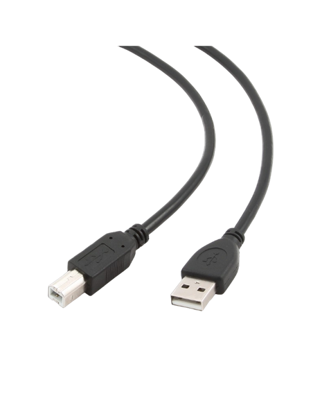 Коммуникационный кабель Cablexpert CCP-USB2-AMBM-6, USB Type-A/USB Type-B, 1,8м, Чёрный
