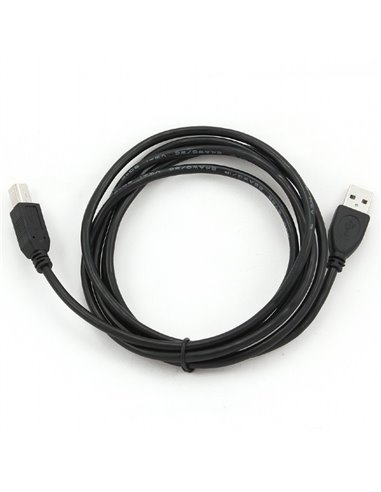 Коммуникационный кабель Cablexpert CCP-USB2-AMBM-6, USB Type-A/USB Type-B, 1,8м, Чёрный