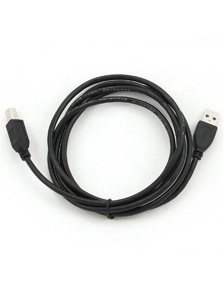 Коммуникационный кабель Cablexpert CCP-USB2-AMBM-6, USB Type-A/USB Type-B, 1,8м, Чёрный