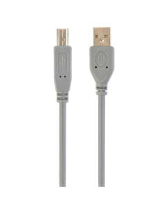 Коммуникационный кабель Cablexpert CCP-USB2-AMBM-6G, USB Type-A/USB Type-B, 1,8м, Серый