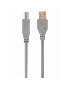 Коммуникационный кабель Cablexpert CCP-USB2-AMBM-6G, USB Type-A/USB Type-B, 1,8м, Серый 2