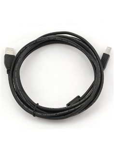 Коммуникационный кабель Cablexpert CCF-USB2-AMBM-10, USB Type-A/USB Type-B, 3м, Чёрный 2