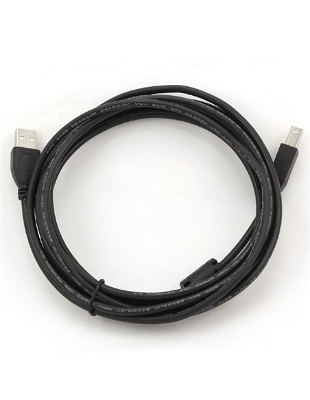 Коммуникационный кабель Cablexpert CCF-USB2-AMBM-10, USB Type-A/USB Type-B, 3м, Чёрный Коммуникационный кабель Cablexpert CCF-USB2-AMBM-10, USB Type-A/USB Type-B, 3м, Чёрный