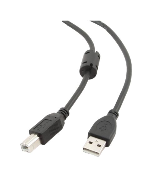 Cablu de comunicație Cablexpert CCF-USB2-AMBM-10, USB Type-A/USB Type-B, 3m, Negru