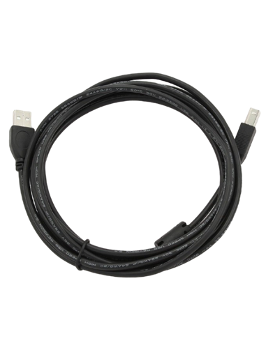 Коммуникационный кабель Cablexpert CCF-USB2-AMBM-10, USB Type-A/USB Type-B, 3м, Чёрный