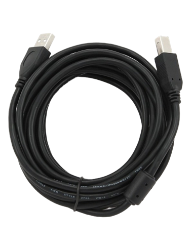 Cablu de comunicație Cablexpert CCF-USB2-AMBM-15, USB Type-A/USB Type-B, 4,5m, Negru