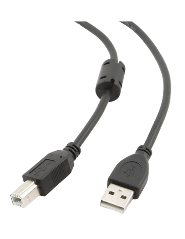 Коммуникационный кабель Cablexpert CCF-USB2-AMBM-15, USB Type-A/USB Type-B, 4,5м, Чёрный