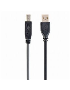 Кабель данных для периферийных устройств Gembird CCP-USB2-AMBM-15, USB Type-A/USB Type-B, 5м, Чёрный 2
