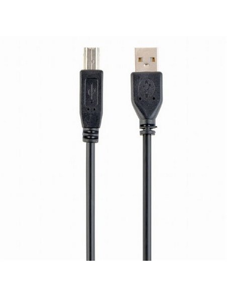 Кабель данных для периферийных устройств Gembird CCP-USB2-AMBM-15, USB Type-A/USB Type-B, 5м, Чёрный