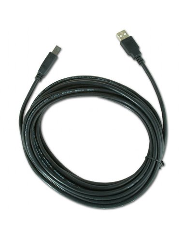 Кабель данных для периферийных устройств Gembird CCP-USB2-AMBM-15, USB Type-A/USB Type-B, 5м, Чёрный