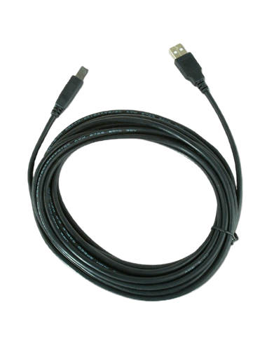 Кабель данных для периферийных устройств Gembird CCP-USB2-AMBM-15, USB Type-A/USB Type-B, 5м, Чёрный