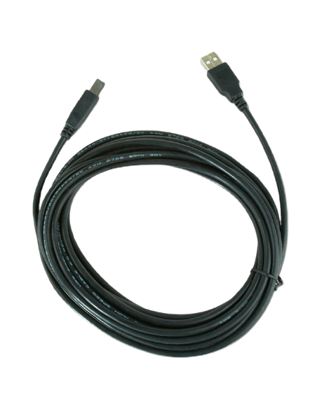 Cablu de date pentru periferice Gembird CCP-USB2-AMBM-15, USB Type-A/USB Type-B, 5m, Negru
