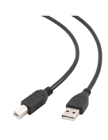 Кабель данных для периферийных устройств Gembird CCP-USB2-AMBM-15, USB Type-A/USB Type-B, 5м, Чёрный