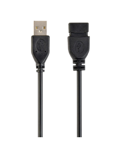 Cablu prelungitor Cablexpert CCP-USB2-AMAF-15C, USB Type-A/USB Type-A (F), 4,5m, Negru