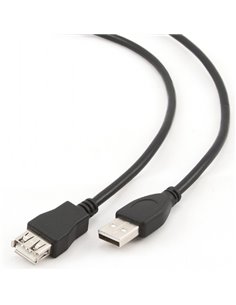 Cablu prelungitor Cablexpert CCP-USB2-AMAF-15C, USB Type-A/USB Type-A (F), 4,5m, Negru 2