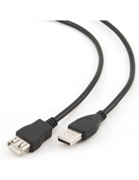 Cablu prelungitor Cablexpert CCP-USB2-AMAF-15C, USB Type-A/USB Type-A (F), 4,5m, Negru