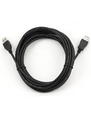 Cablu prelungitor Cablexpert CCP-USB2-AMAF-15C, USB Type-A/USB Type-A (F), 4,5m, Negru