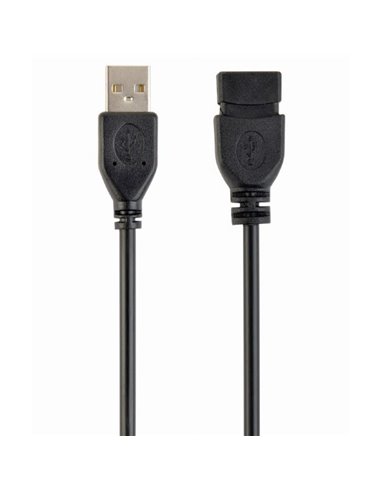 Cablu prelungitor Cablexpert CCP-USB2-AMAF-15C, USB Type-A/USB Type-A (F), 4,5m, Negru