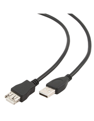 Cablu prelungitor Cablexpert CCP-USB2-AMAF-15C, USB Type-A/USB Type-A (F), 4,5m, Negru