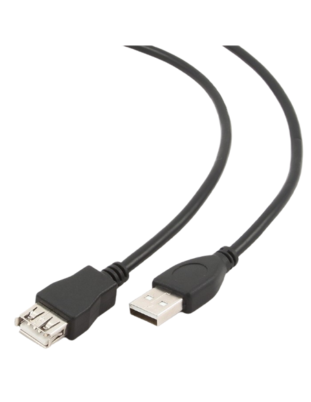 Cablu prelungitor Cablexpert CCP-USB2-AMAF-15C, USB Type-A/USB Type-A (F), 4,5m, Negru