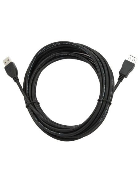 Cablu prelungitor Cablexpert CCP-USB2-AMAF-15C, USB Type-A/USB Type-A (F), 4,5m, Negru