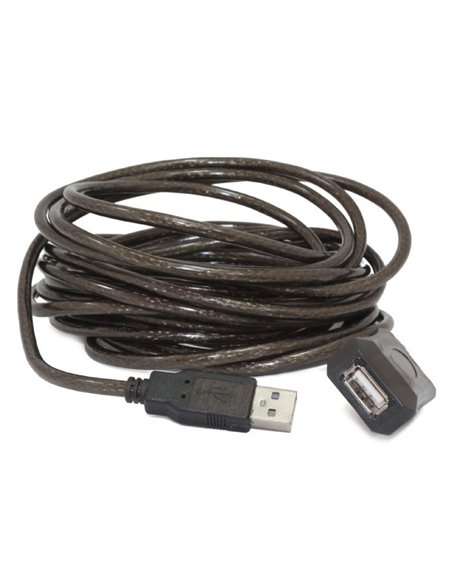 Cablu prelungitor Cablexpert UAE-01-5M, USB Type-A (M)/USB Type-A (F), 5m, Negru