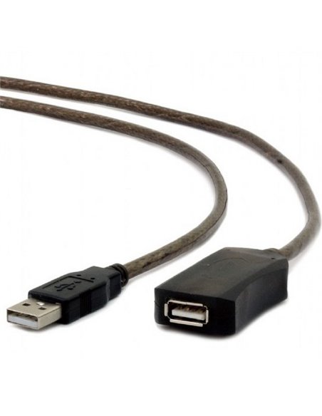 Удлинитель Cablexpert UAE-01-5M, USB Type-A (M)/USB Type-A (F), 5м, Чёрный
