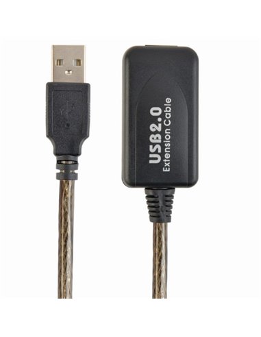 Удлинитель Cablexpert UAE-01-5M, USB Type-A (M)/USB Type-A (F), 5м, Чёрный