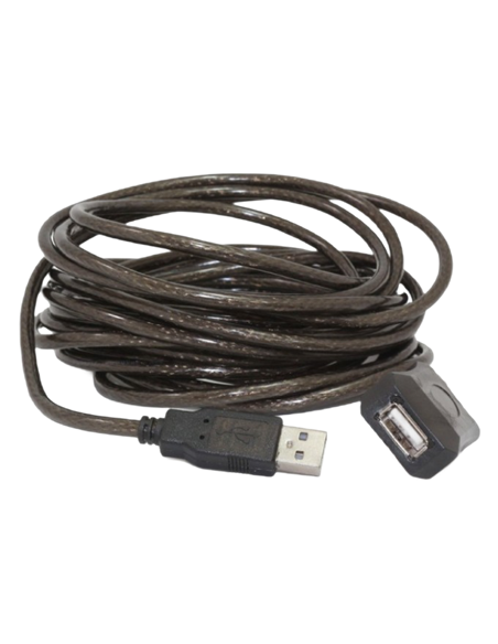Cablu prelungitor Cablexpert UAE-01-5M, USB Type-A (M)/USB Type-A (F), 5m, Negru