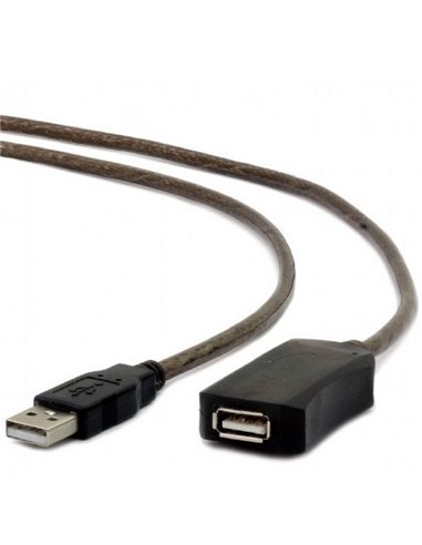 Cablu prelungitor Cablexpert UAE-01-10M, USB Type-A (F)/USB Type-A (F), 10m, Negru