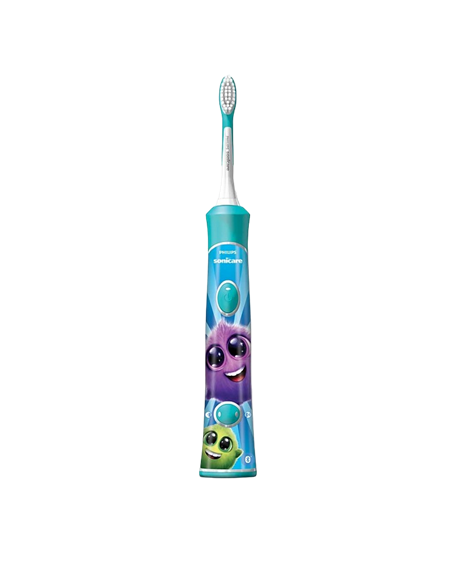 Periuța de dinți electrică sonică PHILIPS Sonicare For Kids HX6322/04, Turcoaz