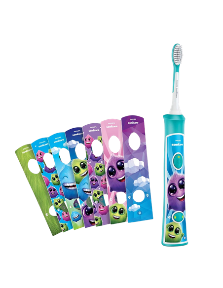 Звуковая зубная щетка PHILIPS Sonicare For Kids HX6322/04, Бирюзовый