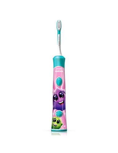 Periuța de dinți electrică sonică PHILIPS Sonicare For Kids HX6322/04, Turcoaz