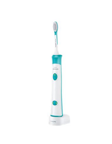 Periuța de dinți electrică sonică PHILIPS Sonicare For Kids HX6322/04, Turcoaz