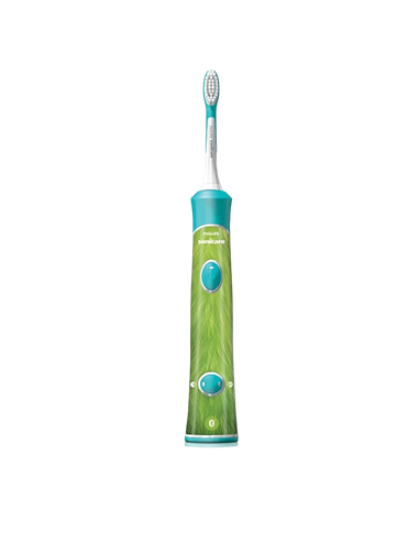 Periuța de dinți electrică sonică PHILIPS Sonicare For Kids HX6322/04, Turcoaz